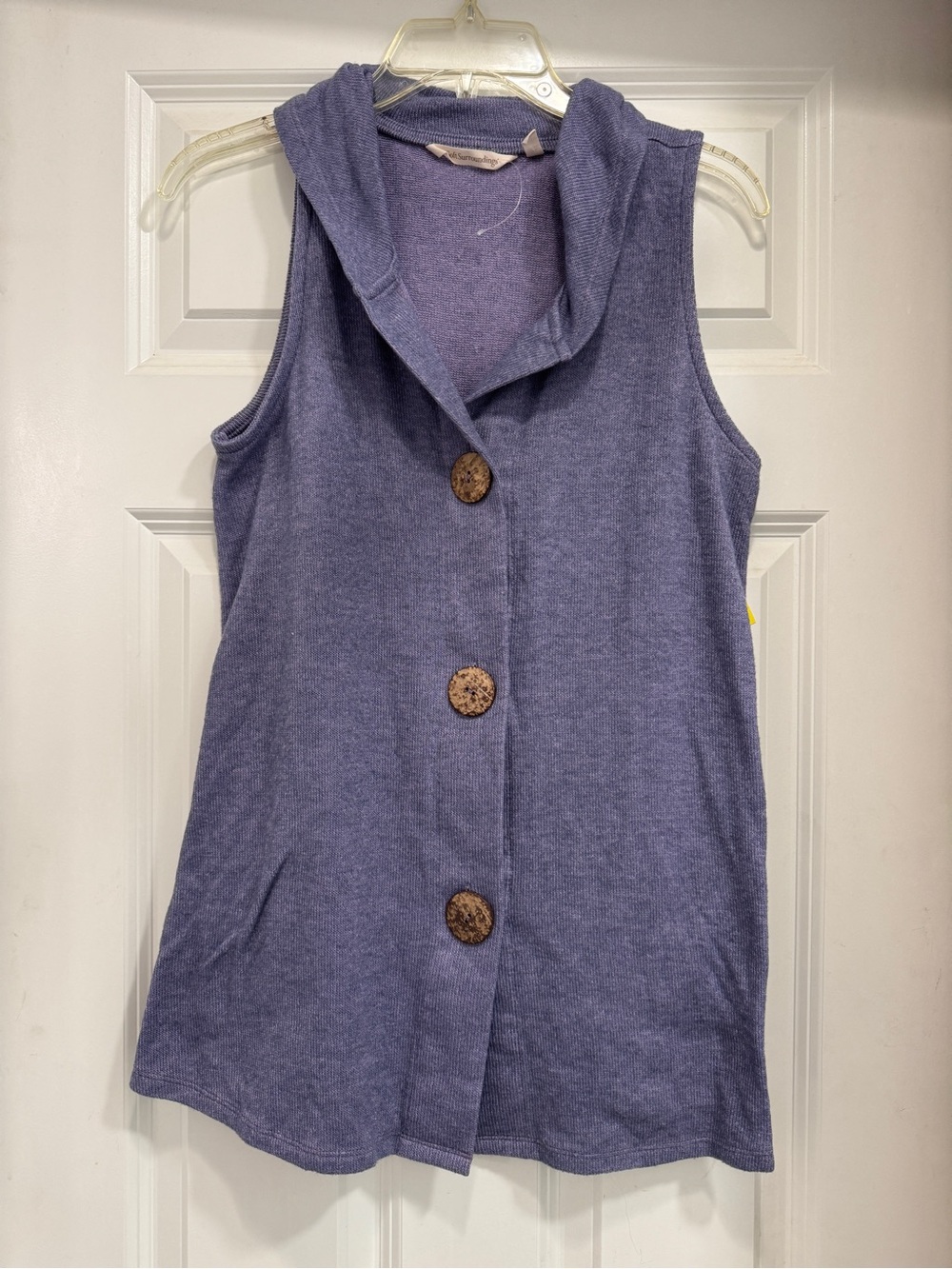 Soft Surroundings Sweater Vest Womens medium Purple